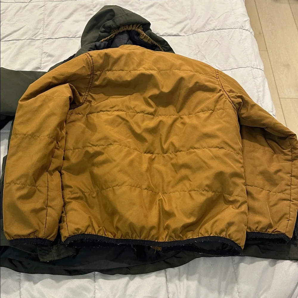 Pacific Trail Olive and Charcoal Puffer Jacket - Picture 5 of 5